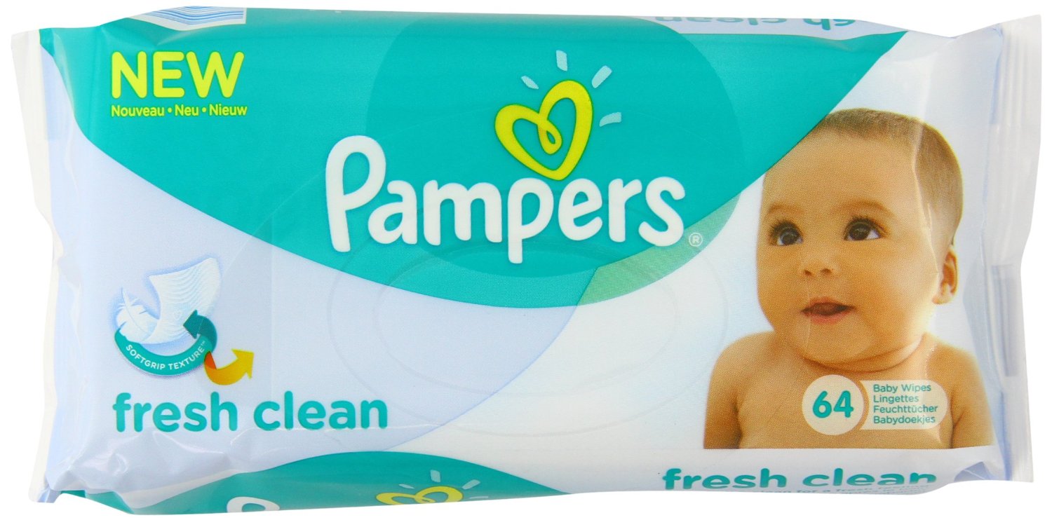 BARGAIN Pampers Fresh Clean Wipes Pack of 12 (768 Wipes) £10.50