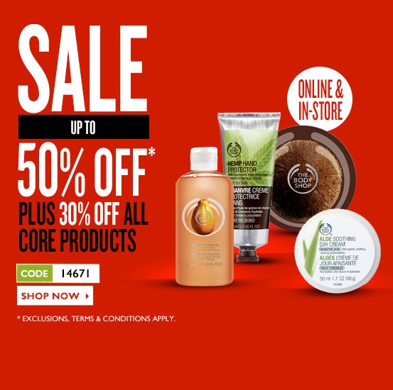 Up to 40% off plus get a free shower gel when you spend £25 at Body Shop About The Body Shop