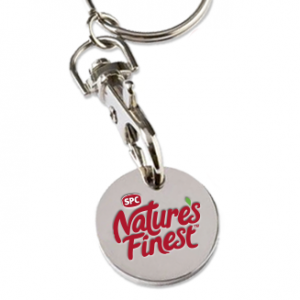 Mercedes trolley coin keyring