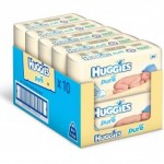 BARGAIN Huggies Pure Baby Wipes 10 x Packs of 64 (640 Wipes) NOW £7.62 At Amazon - Gratisfaction UK