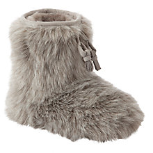 John Lewis Girl Furry Slipper Boots WAS £18 then £9 NOW £5.50 Gratisfaction UK Flash Bargains