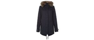 Ladies Tall Navy Faux Fur Trim Hooded Parka WAS £44.99 NOW £10 in New Look Sale  http://bit.ly/1jeC9re