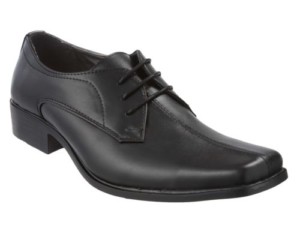 Mens Black Genuine Leather Formal Shoes Size 6 to 11 UK £12.99 delivered at Ebay Gratisfaction UK Flash Bargains