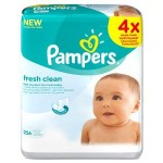 Pampers Fresh Clean Wipes – 4 x Packs of 64 (256 Wipes) £3.50 At Amazon - Gratisfaction UK