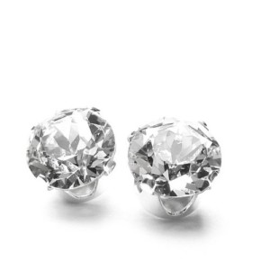 Silver Stud Earrings set with Swarovski Crystal WAS £17.99 NOW £3.99 At Amazon Gratisfaction UK Flash Bargains