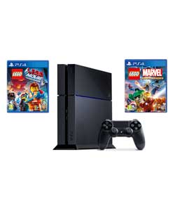 Sony PS4 500GB with LEGO Movie and Marvel Superheroes Bundle £359 at Argos Gratisfaction UK Flash Bargains