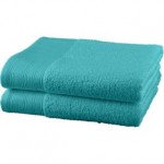 FLASH BARGAIN ColourMatch Pair of Bath Towels in Aqua HALF PRICE now £3.49 at Argos - Gratisfaction UK