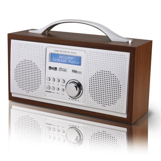 BARGAIN Red NE3111R DAB Wooden Radio WAS £59.99 NOW £29.99 + £3.95