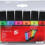 BARGAIN 5 Star Assorted Highlighter Pens £1.87 delivered at Amazon - Gratisfaction UK