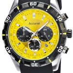 BARGAIN Accurist Men’s Quartz Watch with Yellow Dial Chronograph Display was £200 NOW £54.40 at Amazon - Gratisfaction UK