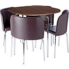 BARGAIN Amparo Walnut Effect Dining Table and 4 Chairs was £249.99 NOW £49.99 at Argos - Gratisfaction UK