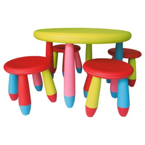 tesco childrens plastic table and chairs