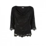 BARGAIN Jacques Vert Black Beaded Mesh Top was £129, then £29 NOW £19 at House of Fraser - Gratisfaction UK