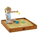 BARGAIN Plum Junior Outdoor Play Wooden Sand Pit in Cedar red was £39.99 NOW £14.15 at Amazon - Gratisfaction UK