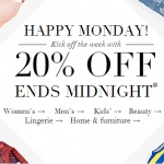 SALE One Day Only 20% off Clothing, Beauty and Homeware at M&S ENDS MIDNIGHT - Gratisfaction UK