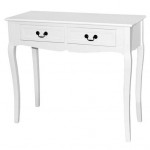 BARGAIN Bordeaux White 2 Drawer Console Table was £99.99 NOW £49.99 At Dunelm - Gratisfaction UK