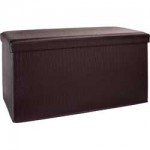 BARGAIN Large Crocodile Leather Effect Ottoman in Brown HALF PRICE was £29.99 NOW £14.99 at Argos - Gratisfaction UK