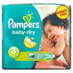 BARGAIN Pampers Baby Dry Midi Monthly Pack 198 Nappies (10p per Nappy) £19.04 at Amazon - Gratisfaction UK