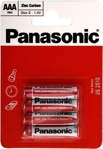 BARGAIN Panasonic AAA Triple A Pack of 4 Batteries £0.80