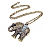 BARGAIN Vintage Retro Bronze Large Elephant Necklace £0.76 delivered at Amazon - Gratisfaction UK