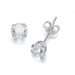 BARGAIN 9ct White Gold Chic French Fitting Round Stud Earrings JUST £56.90 At Amazon - Gratisfaction UK