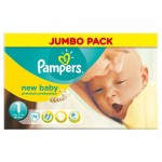 BARGAIN Pampers New Baby Size 1 (Newborn) Jumbo Nappies – Pack of 74 JUST £5.84 At Amazon - Gratisfaction UK