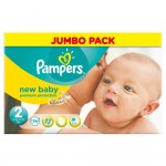 BARGAIN Pampers New Baby Size 2 (Mini) Jumbo Pack – 74 Nappies JUST £6.69 At Amazon - Gratisfaction UK