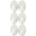 BARGAIN Chef Aid 6-Piece Small Self Adhesive Hook Set, White NOW £1.49 At Amazon - Gratisfaction UK