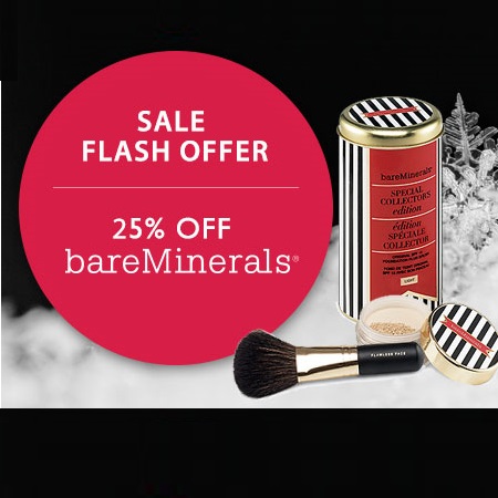 BARGAIN 25% Off All Bare Minerals Cosmetics | Gratisfaction UK