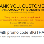 VOUCHER CODE Today Only! Get £10 off a £50 spend at Amazon using discount code - Gratisfaction UK