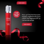 FREE Olay Regenerist SPF30 7ml Samples - Gratisfaction UK