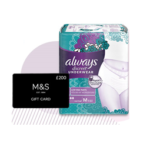 Win a £200 M&S Gift Card with Always Discreet - Gratisfaction UK