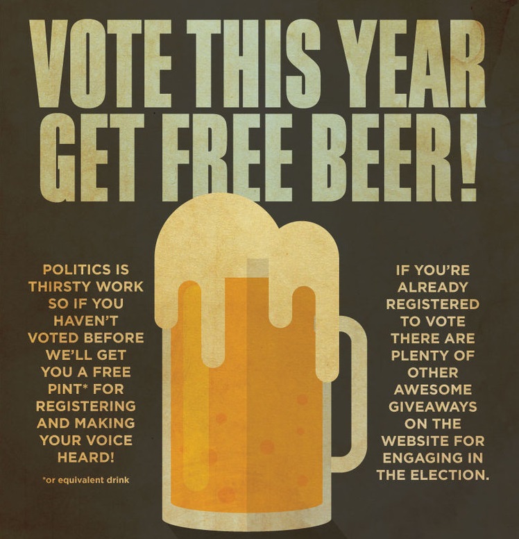 FREE Vote For Beer | Gratisfaction UK