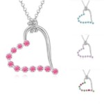 FREE Rhinestone Crystal Heart Pendant Necklaces - Gratisfaction UK