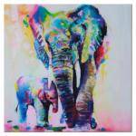 BARGAIN Elephant & Calf Canvas Wall Print NOW £1.50 at Amazon - Gratisfaction UK