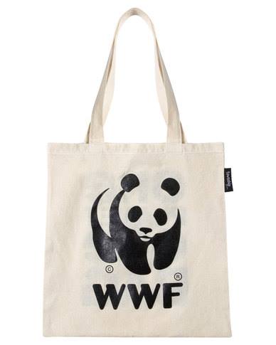 FREE World Wildlife Fund Panda Tote Shopping Bag to reduce single use