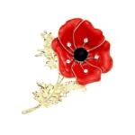 BARGAIN Vintage Womens Poppy Pin Brooch NOW £1.27 at Amazon - Gratisfaction UK