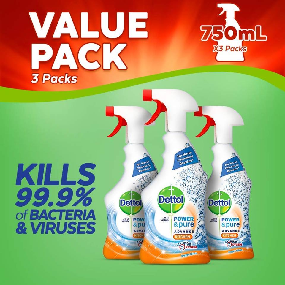 BARGAIN Dettol Power and Pure Advance Kitchen Cleaner Spray NOW £4.28 At Amazon Gratisfaction UK