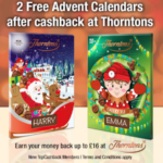 FREE 2 Thorntons Advent Calendars - Gratisfaction UK